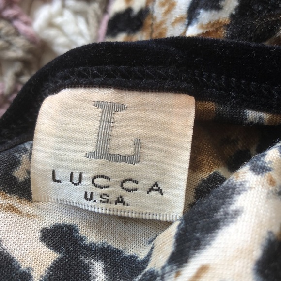 LUCCA U.S.A Vintage Leopard-Print Top - Picture 7 of 10